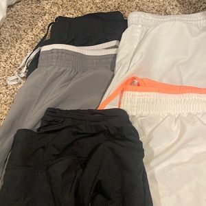 5 pair of Nike Dri Fit shorts with liners